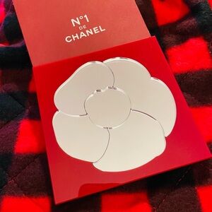 CHANEL No1 Red and Silver Floral Mirror